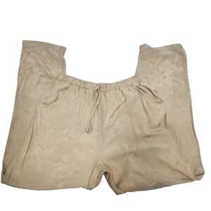Lemon Grass Gold Silk Blend Pants Size Medium